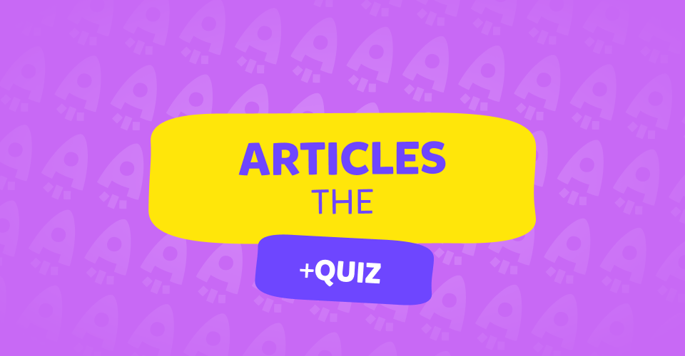 Articoli Determinativi in Inglese, The, quiz